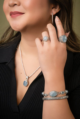 U R The One Ring™ in Aquamarine - Statement - only found at SARDA™