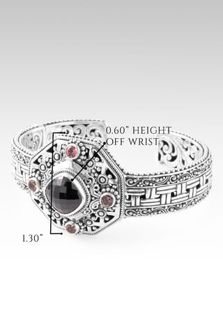 U R Unforgettable Cuff Bracelet™ in Black Spinel, J P Topaz™ Mystic Topaz & Pale Plum™ Mystic Topaz - Cuff - only found at SARDA™