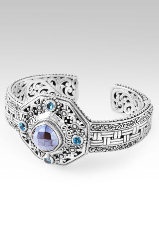 U R Unforgettable Cuff Bracelet™ in Celestial Grey Moonstone, Blue Zircon & Swiss Blue Topaz - Cuff - only found at SARDA™