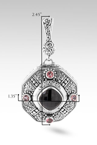 U R Unforgettable Pendant™ in Black Spinel, J P Topaz™ Mystic Topaz & Pale Plum™ Mystic Topaz - Multi Stone - only found at SARDA™