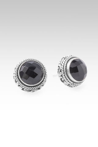 U Saved Me Earrings™ in Black Onyx - Stud - only found at SARDA™