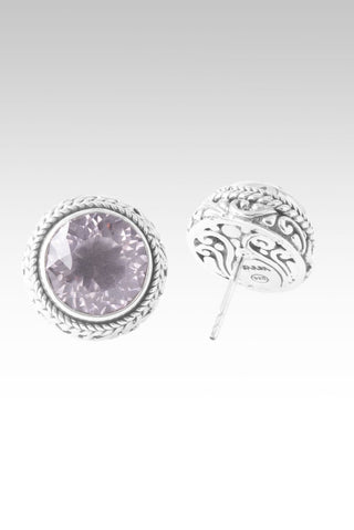 U Saved Me Earrings™ in Pink Cashmere™ Mystic Quartz - Stud - only found at SARDA™