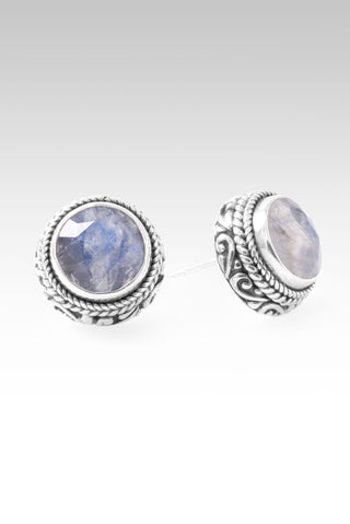 U Saved Me Earrings™ in Rainbow Moonstone - Stud - only found at SARDA™