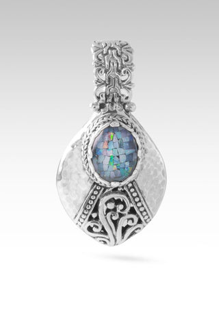 U Want All My Mess Pendant™ in Australian Opal Mosaic & Quartz - Single Stone - only found at SARDA™