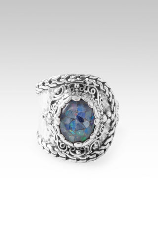 U Want My Tears Ring™ in Australian Opal Mosaic & Quartz - Dinner - only found at SARDA™