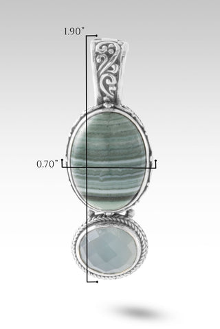 U Will Be Restored Pendant™ in Green Opal & Seafoam Chalcedony - Multi Stone - only found at SARDA™