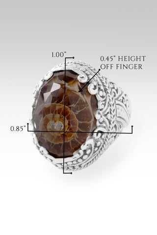 U Will Be Restored Ring™ in Ammonite & Quartz - Statement - only found at SARDA™