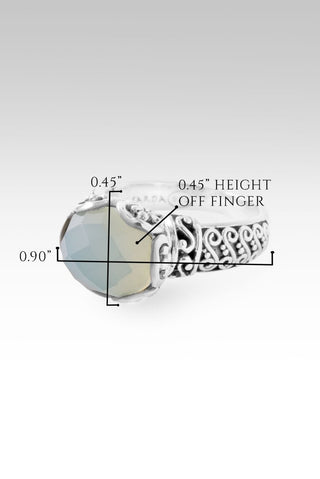 U Will Be Restored Ring™ in Seafoam Chalcedony - Dinner - only found at SARDA™