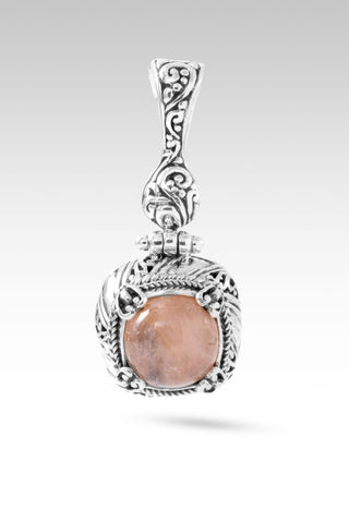 Ultimate Defender Pendant™ in Cor-De-Rosa Morganite - Single Stone - only found at SARDA™