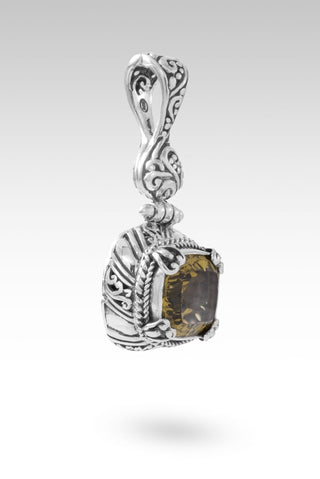 Ultimate Defender Pendant™ in Olive Quartz - Single Stone - only found at SARDA™