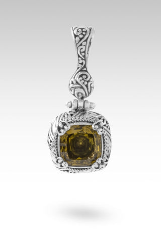 Ultimate Defender Pendant™ in Olive Quartz - Single Stone - only found at SARDA™