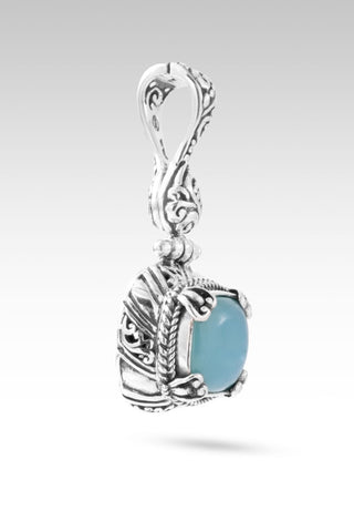 Ultimate Defender Pendant™ in Paraiba Chalcedony - Single Stone - only found at SARDA™