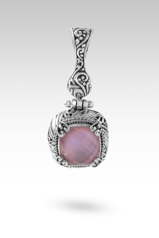 Ultimate Defender Pendant™ in Rose Quartz Mother of Pearl - Single Stone - only found at SARDA™