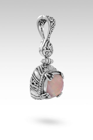 Ultimate Defender Pendant™ in Rose Quartz Mother of Pearl - Single Stone - only found at SARDA™