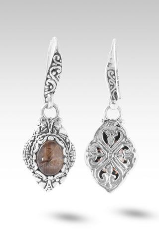 Unchanging Faithfulness Earrings™ in Copper Rutilated Quartz - Bali Wire - only found at SARDA™