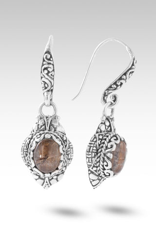 Unchanging Faithfulness Earrings™ in Copper Rutilated Quartz - Bali Wire - only found at SARDA™