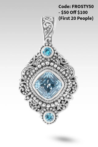 Unchanging Grace Pendant™ in Arctic Blue Topaz & Blue Zircon - Multi Stone - only found at SARDA™