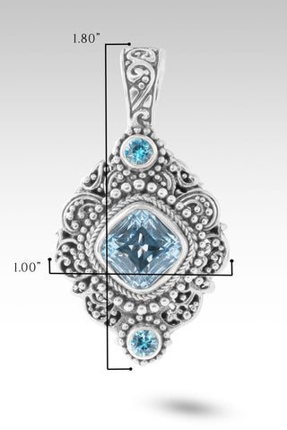 Unchanging Grace Pendant™ in Arctic Blue Topaz & Blue Zircon - Multi Stone - only found at SARDA™