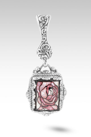 Unchanging Love Pendant™ in Mosaic Mother Of Pearl Roses - Single Stone - only found at SARDA™