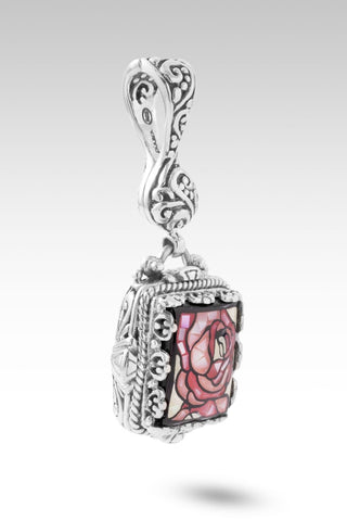 Unchanging Love Pendant™ in Mosaic Mother Of Pearl Roses - Single Stone - only found at SARDA™
