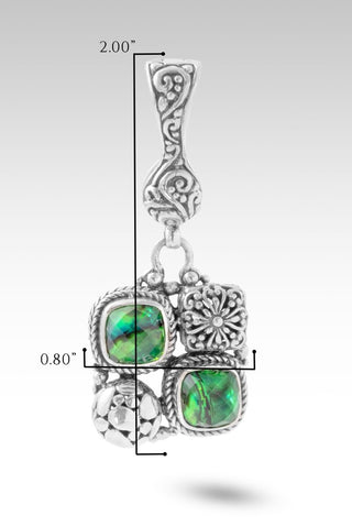 Unconditional Grace Pendant™ in Emerald Green Abalone - Multi Stone - only found at SARDA™