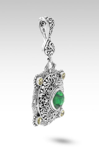 Unconditional Grace Pendant™ in Emerald Green Abalone & Peridot - Multi Stone - only found at SARDA™