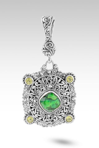 Unconditional Grace Pendant™ in Emerald Green Abalone & Peridot - Multi Stone - only found at SARDA™