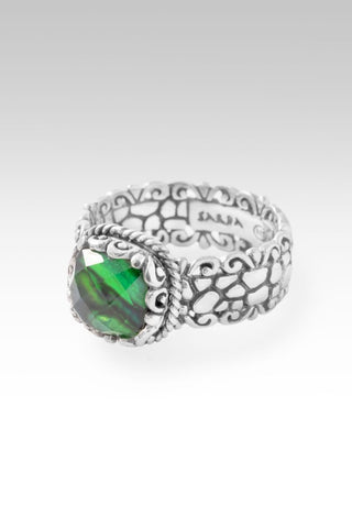 Unconditional Grace Ring II™ in Emerald Green Abalone - Dinner - only found at SARDA™