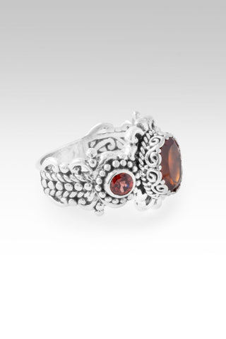 Unwavering Hope Ring™ in Hessonite Garnet & Garnet - Dinner - only found at SARDA™