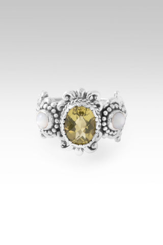 Unwavering Hope Ring™ in Sunflower Citrine & White Mother of Pearl - Dinner - only found at SARDA™