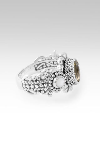 Unwavering Hope Ring™ in Sunflower Citrine & White Mother of Pearl - Dinner - only found at SARDA™