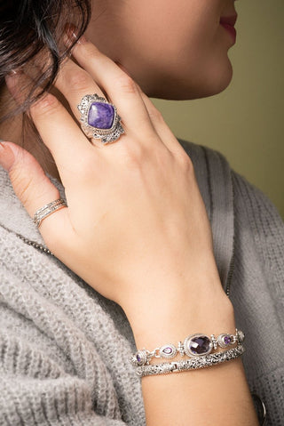 UR Always Here Ring™ in Charoite - Statement - only found at SARDA™