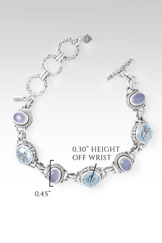 UR By My Side Bracelet™ in Arctic Blue Topaz & Chalcedony - Multi Stone - only found at SARDA™