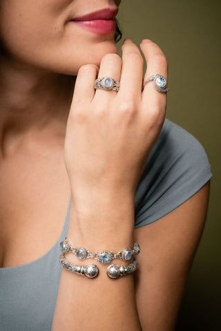 UR By My Side Ring™ in Arctic Blue Topaz - Dinner - only found at SARDA™