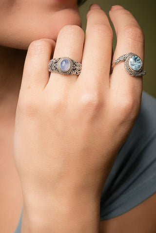 UR By My Side Ring™ in Chalcedony - Stackable - only found at SARDA™
