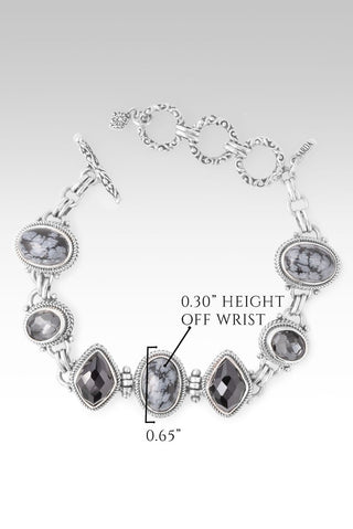 UR Good Plans Bracelet™ in Snowflake Obsidian, Black Spinel & Odyssey Black Knight™ Mystic Quartz - Multi Stone - only found at SARDA™