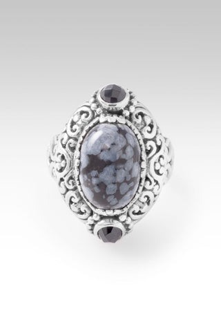 UR Good Plans Ring™ in Snowflake Obsidian & Black Spinel - Statement - only found at SARDA™