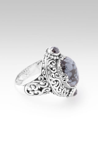 UR Good Plans Ring™ in Snowflake Obsidian & Black Spinel - Statement - only found at SARDA™