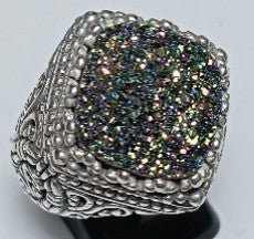 UR Grace Ring™ in Odyssey Limelight™ Drusy - Statement - only found at SARDA™