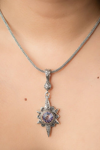 UR Love is Fierce Pendant™ in Northern Lights™ Mystic Quartz - Single Stone - only found at SARDA™