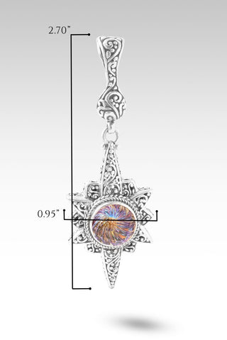 UR Love is Fierce Pendant™ in Northern Lights™ Mystic Quartz - Single Stone - only found at SARDA™