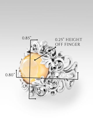 UR Love is Fierce Ring II™ in Yellow Mother of Pearl - Dinner - only found at SARDA™