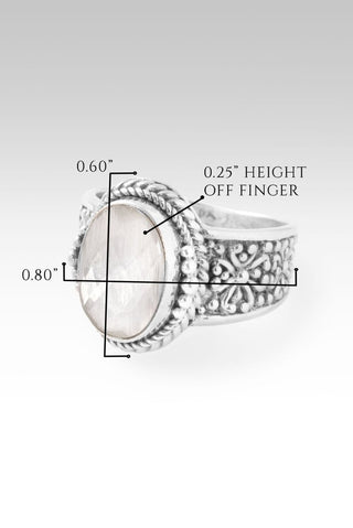UR Mercy Ring™ in Platinum Quartz - Stackable - only found at SARDA™
