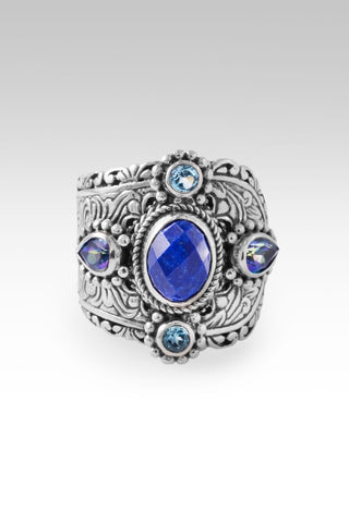 UR My Saving Grace Ring™ in Lapis, Sheer Luck™ Mystic Topaz & Arctic Blue Topaz - Statement - only found at SARDA™