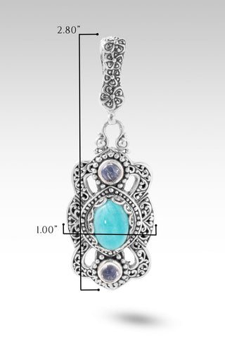 UR Nature to Come Through Pendant™ in Amazonite & Rainbow Moonstone - Multi Stone - only found at SARDA™