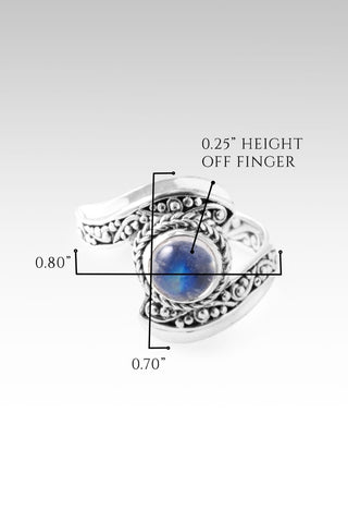 UR Nature to Come Through Ring II™ in Rainbow Moonstone - Dinner - only found at SARDA™