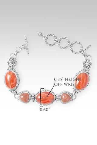 UR Peace I Was Missing Bracelet™ in Banded Carnelian Agate & Peach Sunstone - Multi Stone - only found at SARDA™