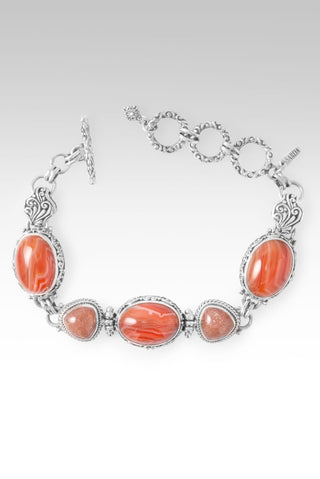 UR Peace I Was Missing Bracelet™ in Banded Carnelian Agate & Peach Sunstone - Multi Stone - only found at SARDA™