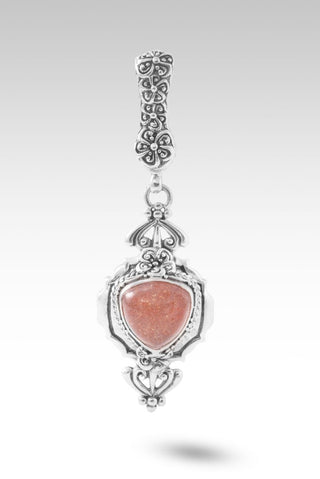 UR Peace I Was Missing Pendant™ in Peach Sunstone - Single Stone - only found at SARDA™