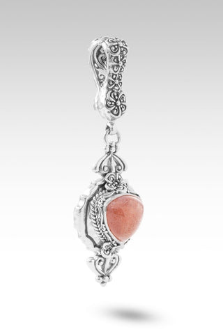 UR Peace I Was Missing Pendant™ in Peach Sunstone - Single Stone - only found at SARDA™